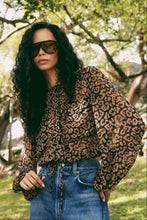 JS71 Fenwick Blouse in Leopard Print