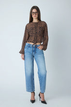 JS71 Fenwick Blouse in Leopard Print