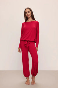 Eberjey Gisele Slouchy Red PJ/Lounge Set