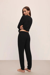 Eberjey Cozy Time Black Jogger Pant