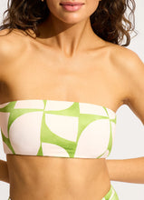 Seafolly Reversible Tube Top Sage Print Bikini