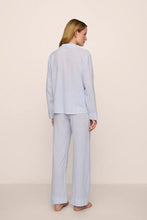 Eberjey Nautico Cornflower Blue Stripe Long PJ Set