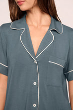 Eberjey Stone Blue Gisele Relaxed Short PJ Set
