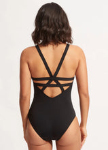 Seafolly Black Deep V One Piece