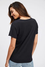 Socialite Black Pocket Tee