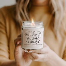 She Believed She Could Clear Jar Candle