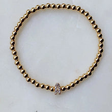 Beaded Gold Initial Bracelet