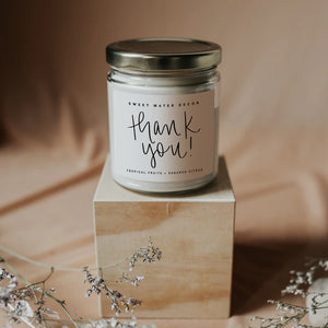 Thank You! Clear Jar Candle