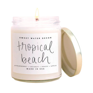 Tropical Beach Clear Jar Candle