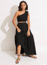 Knit Black One Shoulder Crop Top