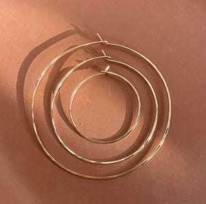 Classic Gold Hoops