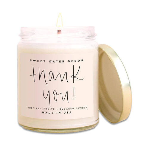 Thank You! Clear Jar Candle