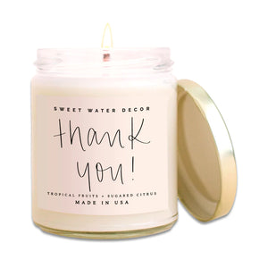 Thank You! Clear Jar Candle