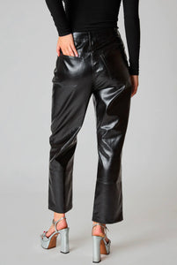 Buddy Love High-Rise Onyx Metallic Crop Pant