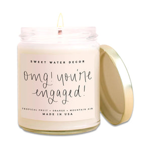 Omg! You’re Engaged! Clear Jar Candle