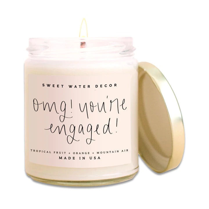 Omg! You’re Engaged! Clear Jar Candle