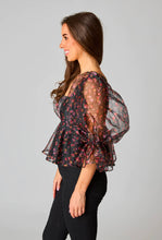 Buddy Love Puff Sleeve Peplum Top