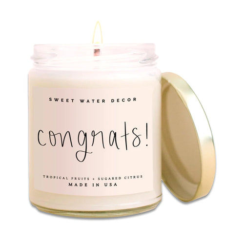 Congrats! Clear Jar Candle