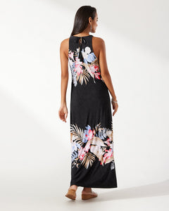 Tommy Bahama Black Floral Maxi Dress