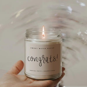 Congrats! Clear Jar Candle