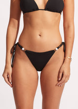 Seafolly Black Triangle Top & Tie Side Cheeky Bikini