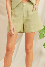 Paper Crane High Waisted Avocado Short