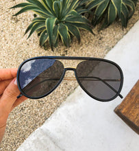 Shay Black Aviator Sunnies