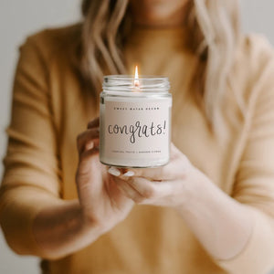 Congrats! Clear Jar Candle