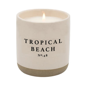 Tropical Beach Stone Jar Candle