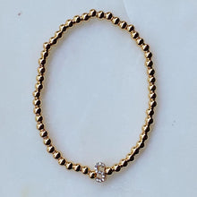 Beaded Gold Initial Bracelet